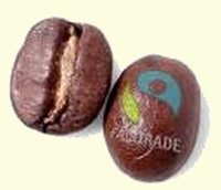 Kaffeb&oslash;nner med Fair Trade logo
